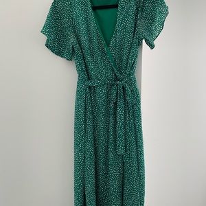 Green Wrap Dress